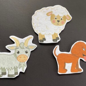 Farm Felt 2 // Flannel Board Pieces // Felt Board // Animals // Pretend Play image 5