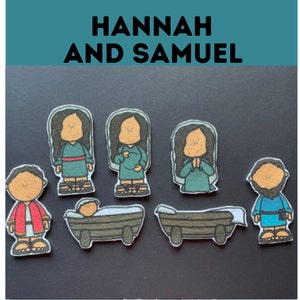 Hannah and Samuel Bible Felt Pieces  // Flannel Board Pieces  // Preschool  // Sunday School //