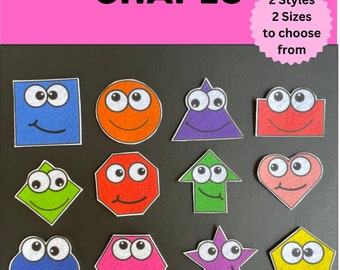 shapes Felt Board Pieces // Flannel Board Pieces // Shapes // Learning // Preschool // Pre K //