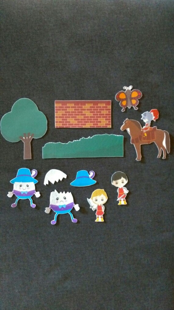 Humpty Dumpty Felt Board Story Flannel Board Imagination Children Preschool Classic Nursery Rhyme