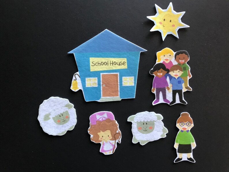 4 Nursery Rhymes Felt Board Stories // Flannel Board Pieces // Etsy