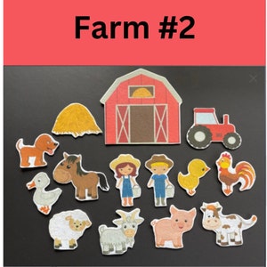 Farm Felt 2 // Flannel Board Pieces // Felt Board // Animals // Pretend Play image 1
