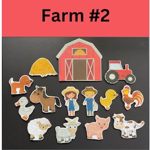 Farm Felt  #2 // Flannel Board Pieces // Felt Board // Animals //  Pretend Play