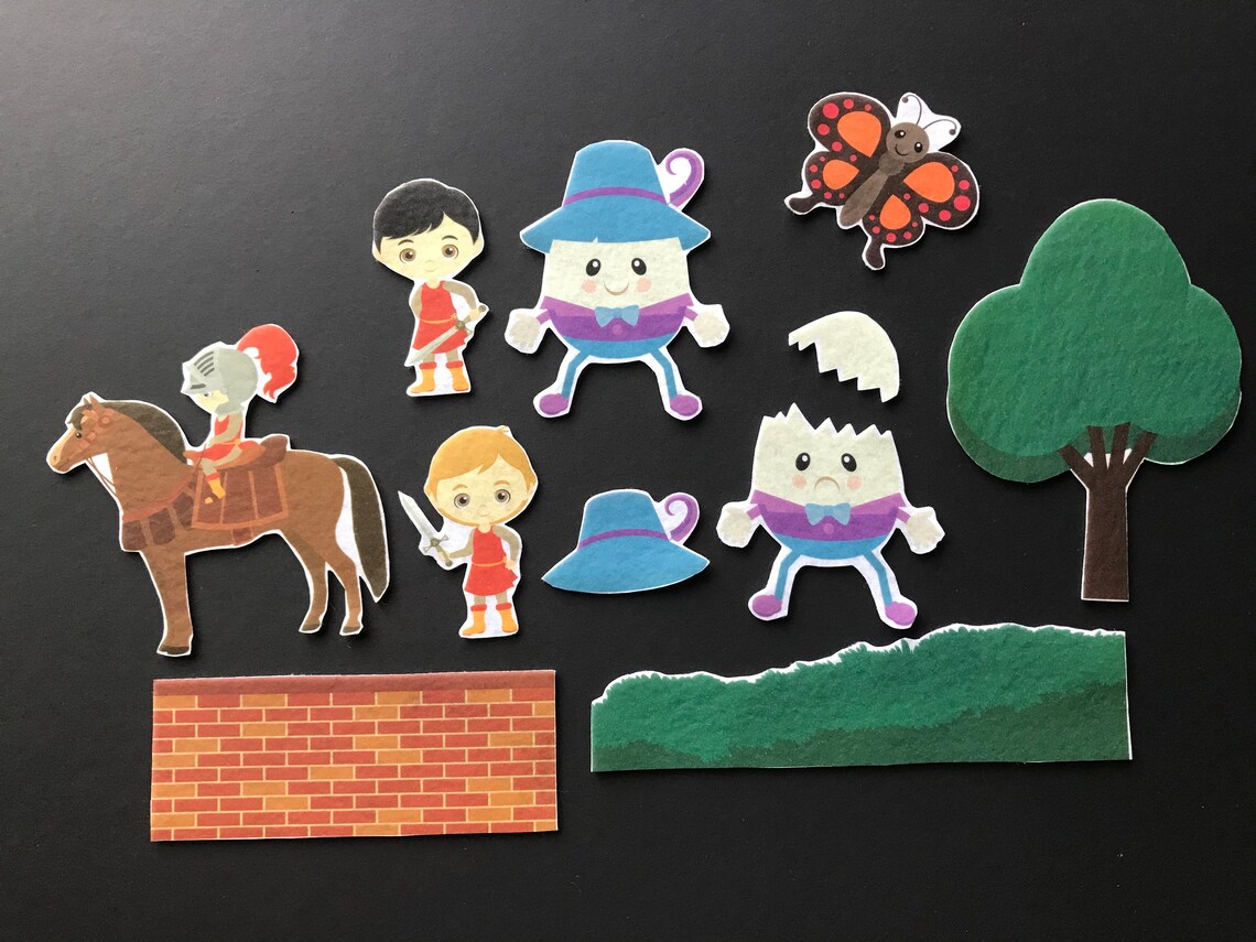 Humpty Dumpty Felt Board Story // Flannel Board // Imagination Etsy