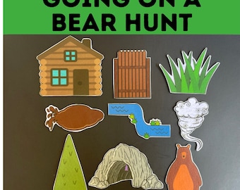 Going On A Bear Hunt Felt #2 // Flannel Board Pieces // Imagination // Children // Preschool // Creative Play // Adventure // Song