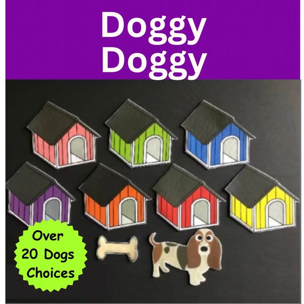 Doggy, Doggy, Where's Your Bone Felt Set //  // Choose Your Dog // Preschool // Hide and Seek Felt Game