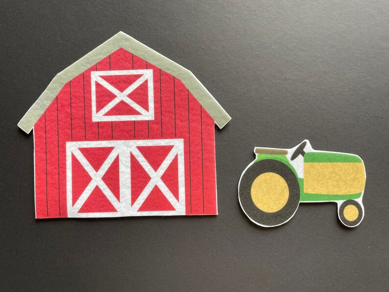 Farm Felt Set Flannel Board Pieces Felt Board Animals Pretend Play