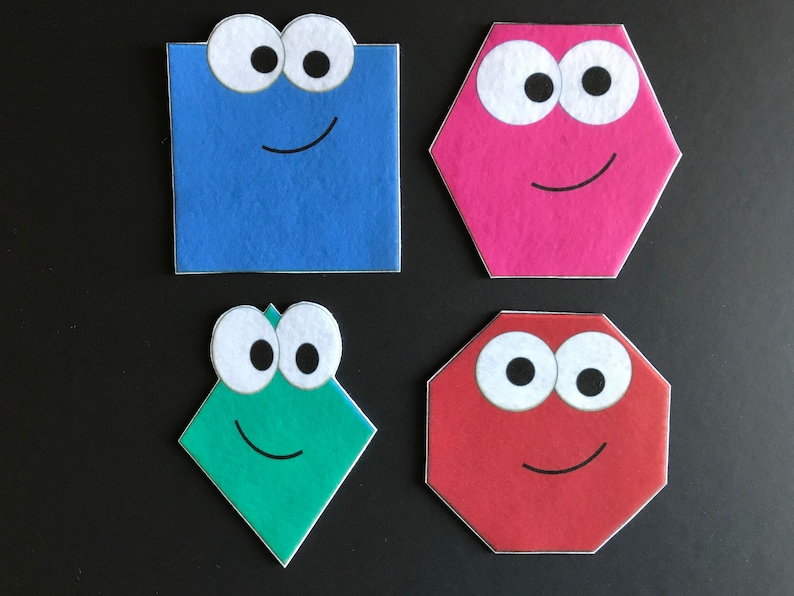 shapes Felt Board Pieces Flannel Board Pieces Shapes Learning Preschool