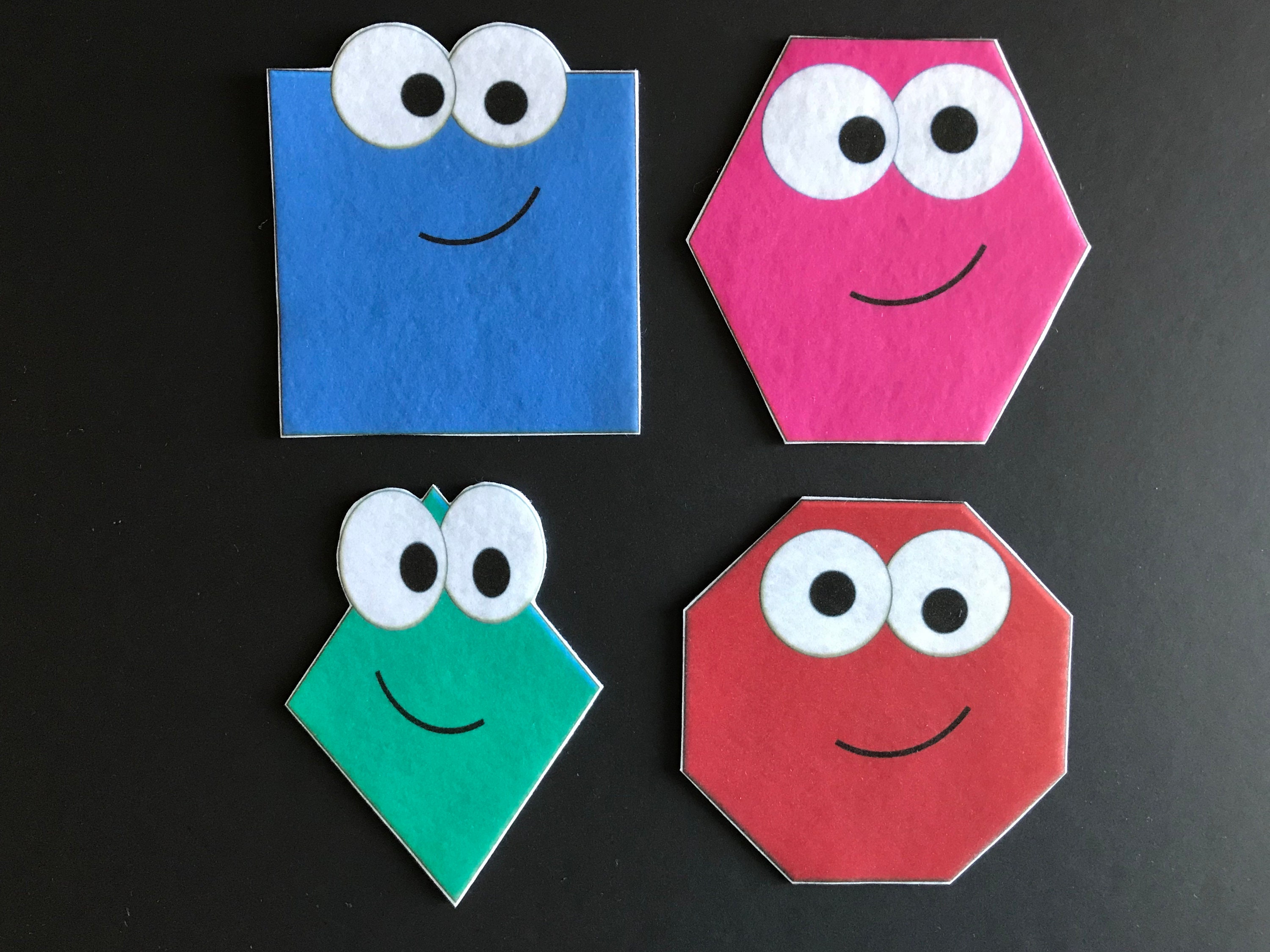 Shapes Felt Set// Flannel Board // Shapes // Learning // Etsy