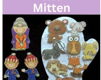 The Mitten  Felt  // Flannel Board Pieces // Ukrainian Folk Tale // Children // Preschool // Kindergarten