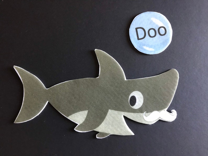 Baby Shark Felt Board Story // Flannel Board Pieces // Baby Shark Felt Story // Ocean Set // Felt Board // image 5