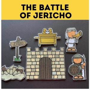 Battle of Jericho Bible Felt Pieces  // Flannel Board Pieces  // Preschool  // Sunday School //