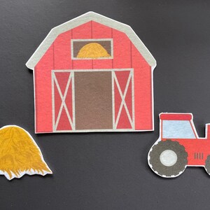 Farm Felt 2 // Flannel Board Pieces // Felt Board // Animals // Pretend Play image 3