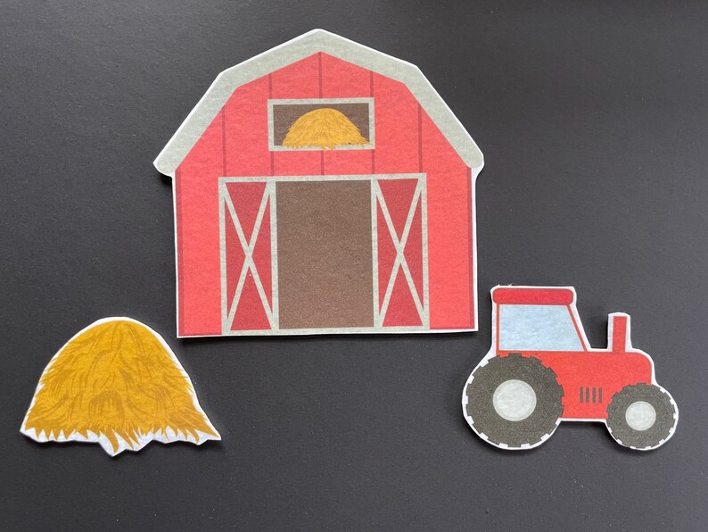 Farm Felt 2 // Flannel Board Pieces // Felt Board // Animals // Pretend Play image 3