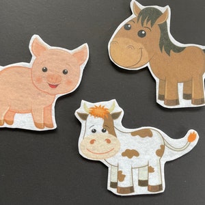 Farm Felt 2 // Flannel Board Pieces // Felt Board // Animals // Pretend Play image 6