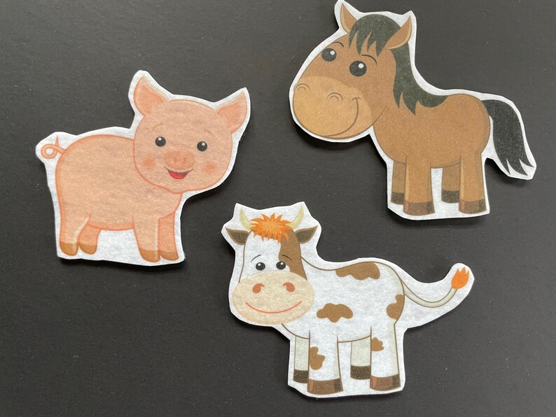 Farm Felt 2 // Flannel Board Pieces // Felt Board // Animals // Pretend Play image 6