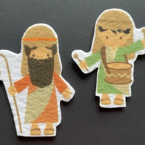 Nativity Felt Board Pieces // Advent Felt Manger // Felt Board Story // Bible Story // Felt Board Stories // Advent Calendar image 6