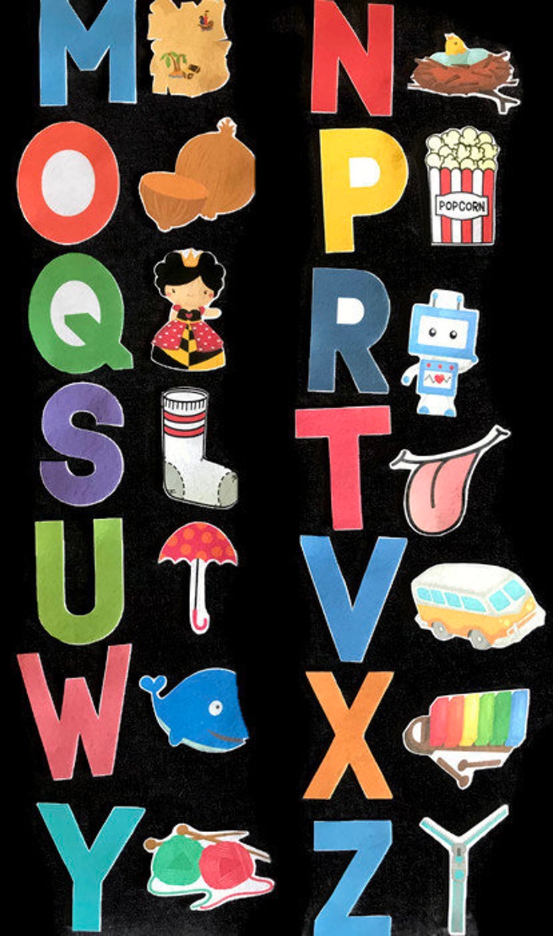 Alphabet and Matching Pieces Felt Set // Flannel Board // Etsy