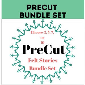 Felt Board Stories Bundle Set- 3, 5, 7 or 10 Pre Cut Felt s // Flannel Board //  Pretend Play // Save // Create your own Bundle