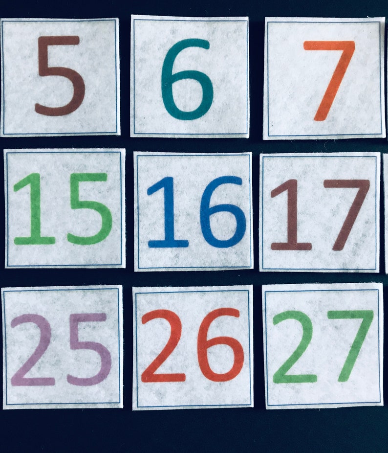 Calendar Felt // Felt Board Pieces // Flannel Board Pieces Etsy