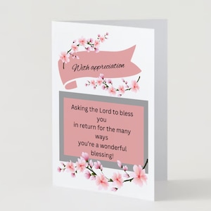 Pastor Appreciation Card, Printable, PDF - Etsy