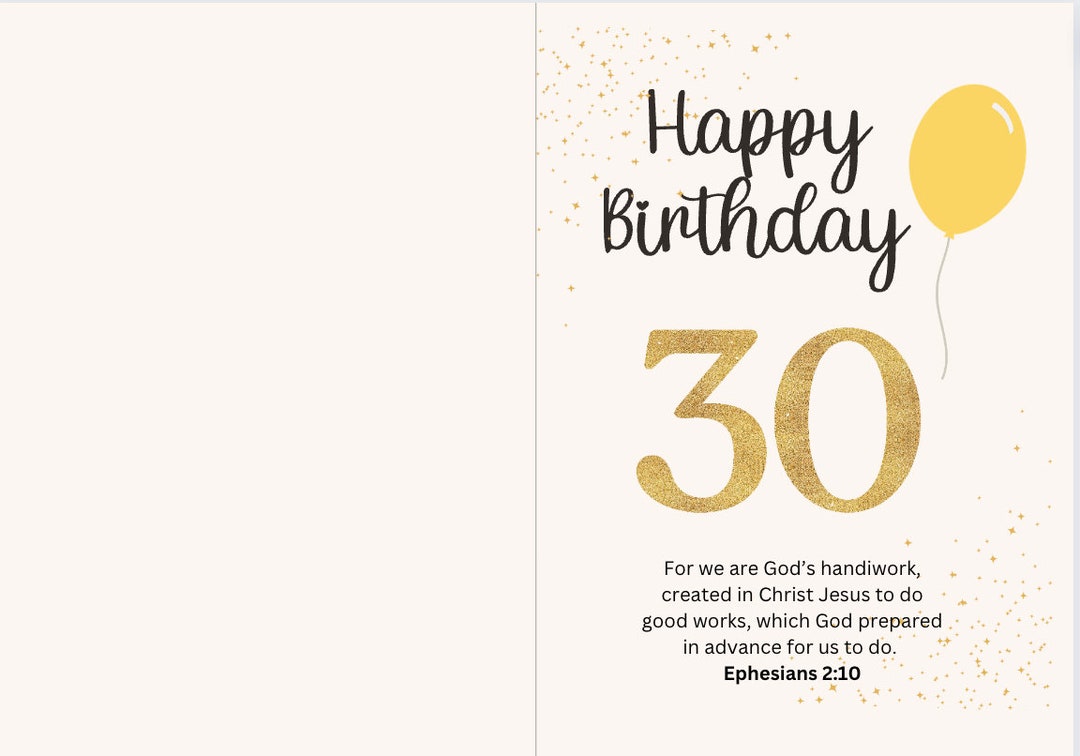 30th Birthday Card Printable - Il 1080xN.5181953443 78qg