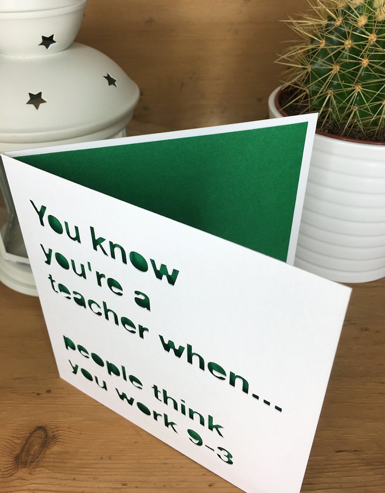 Funny Teacher Card best tutor teacher greetings card Etsy