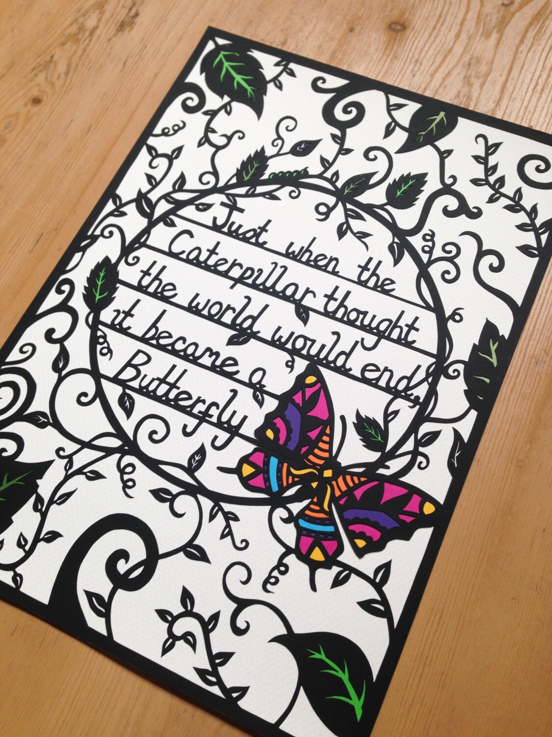 Inspirational Quote Papercut Template Motivational Life Cutout Etsy