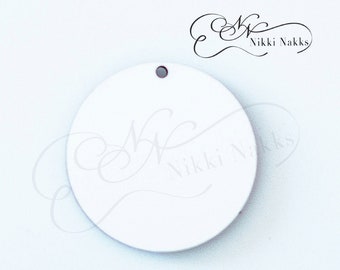 Circle Sublimation Earring Blank - 1.5" Diameter (1" and 2" diameters also available)