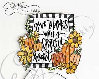 Alicia Ray Thankful Napkin Ring Sublimation Blank