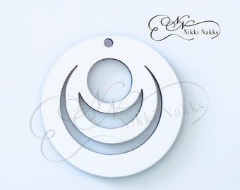 Circle Cutout Earring Blank for Sublimation - 1.5" Diameter