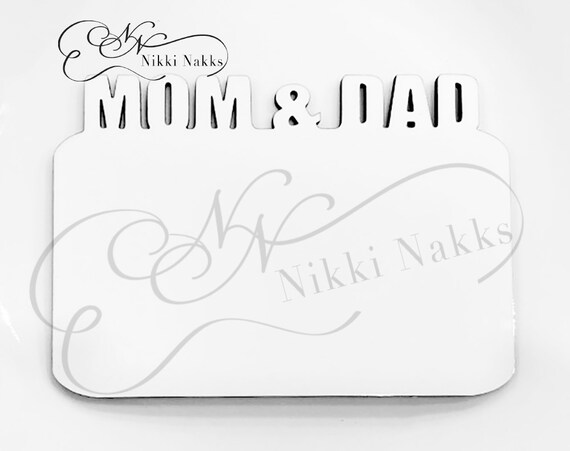 Mom & Dad Photo OR Sublimation Blank | Etsy
