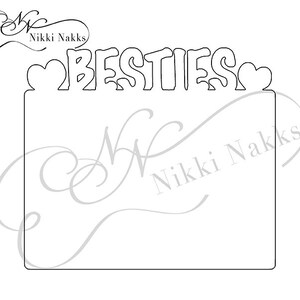 Besties Sublimation Photo Cutout