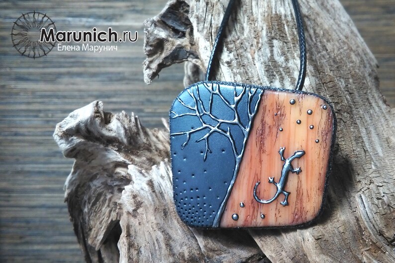 Polymer clay tutorial BONE & CASTING necklace and Etsy