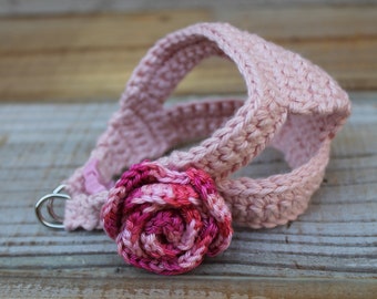 Teacup Harness for 2 to 3 Lb Puppy Dog XXS Soft Cotton Dusty Rose Vest