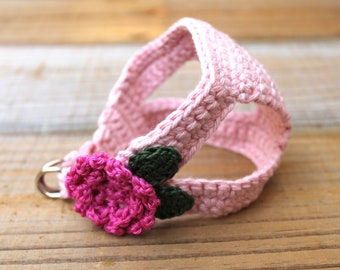 Teacup Puppy Harness, for 2 to 3 Lbs, XXXS/XXS, Pretty Flower Dog Vest