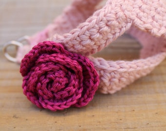 Teacup Harness for 2 to 3 Lb Puppy Dog XXS Soft Cotton Fuchsia Rose Vest