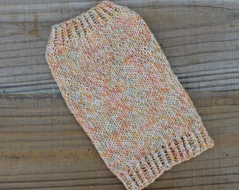 Teacup Puppy Dog Sweater for 2 to 3 Lbs in Fall Merino Wool, Luxury Pet Fashion