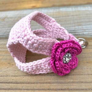 Teacup Puppy Harness, for 2 to 3 Lbs, XXXS/XXS, Pink Feminine Flower Dog Vest