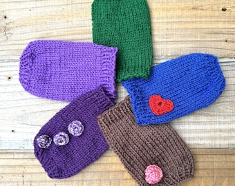 Teacup Puppy Mini Dog Sweater, Tiny for 1 Lb Only, CUSTOMIZABLE