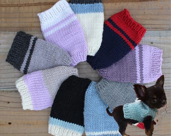 Tiny Teacup Merino Puppy Sweater, 1 Lb Dog and Under Only! XXXS Puppy Dog Fashion Coat