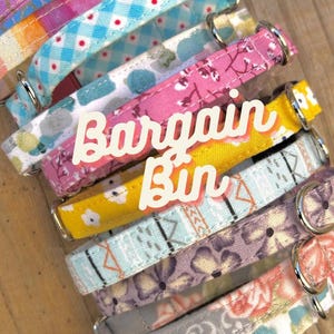 BARGAIN BIN Tiny 8&quot; Puppy Dog Collars for Teacup Puppies, Closeout
