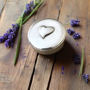 10th Anniversary Gift. Tenth Anniversary Gift. Tin Gift.  Tin Heart Trinket Box. Handcrafted Tin Gift