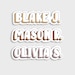 Waterproof Name Decal - Personalized Vinyl Sticker - NAME STICKER - Customized Stickers, Water bottle sticker, Laptop Decal, Colored Decal 