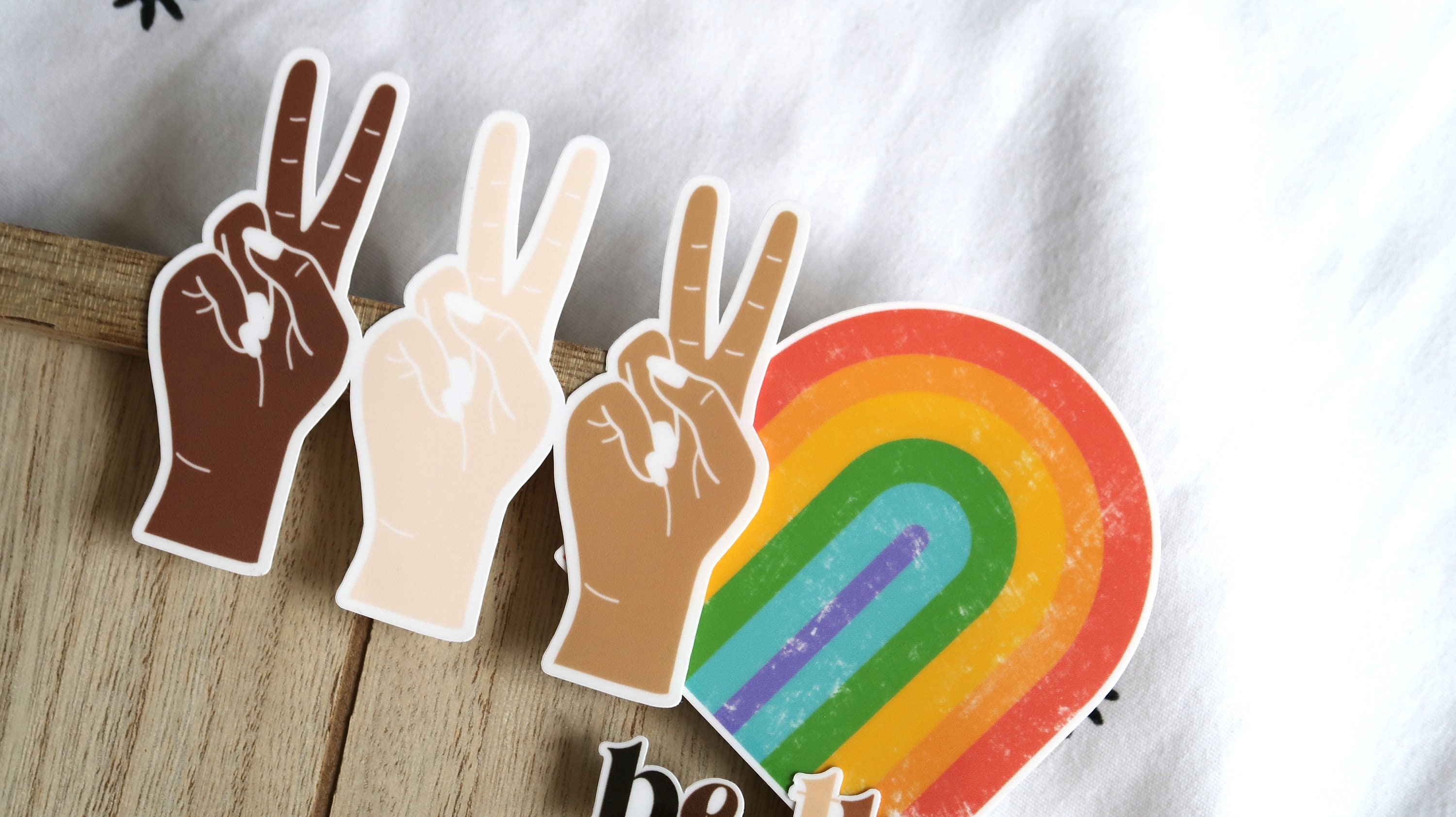 ASL Peace Sign Vinyl Sticker - Equality Solidarity Peace Signs - BLM ...