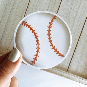 Baseball oder Softball Aufkleber - Wasserdichter Aufkleber 2 "oder 3" - Wasserflasche Aufkleber, Baseball oder Softball Liebhaber, Sportmannschaft Aufkleber