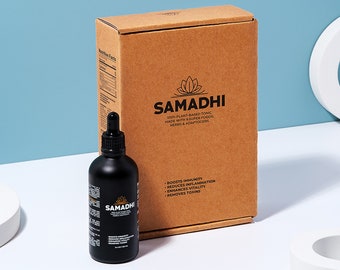 Samadhi Tonic 3.4oz (100ml) - Mix of Natural Shilajit Resin, Chaga Mushroom, Rosehip, Black Currant, Elecampane Root & More