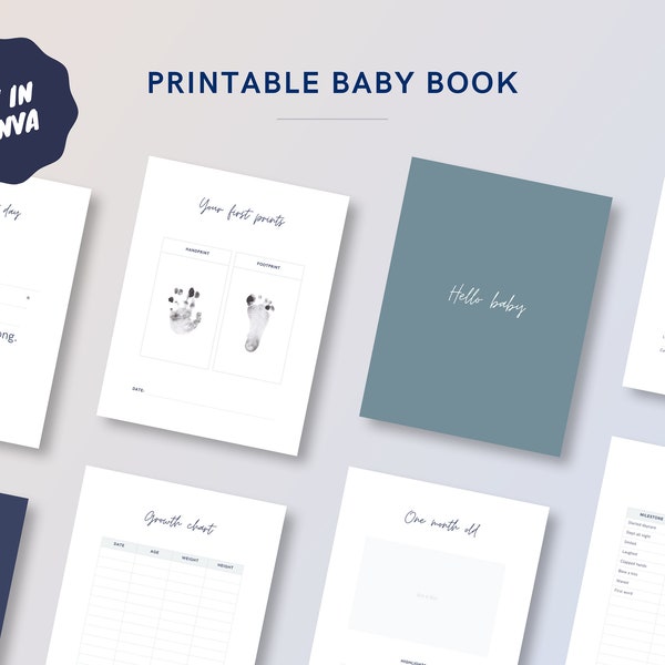 Printable Baby Book - Etsy