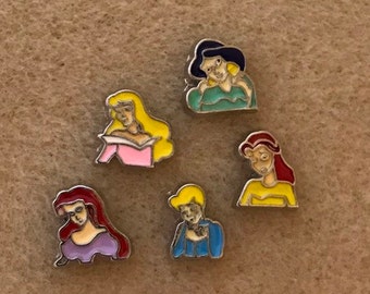 6 Assorted Cartoon Floating Charms For Locket Bugs Bunny Daffy Duck Porky Pig