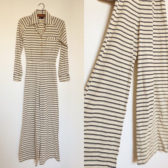 1970s Youth Guild by Liz Claiborne Striped Wide Le